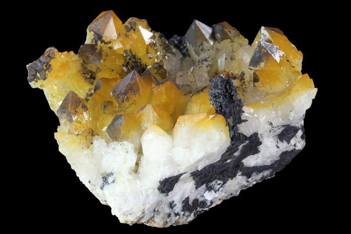 Quartz Cluster with Iron/Manganese Oxide - Diamond Hill, SC #91314